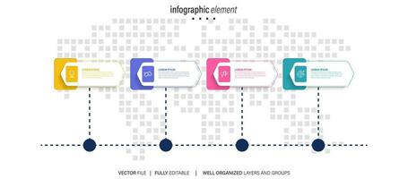 negocio datos visualización cronograma infografía íconos diseñado para resumen antecedentes modelo hito elemento moderno diagrama proceso tecnología digital márketing datos presentación gráfico vector