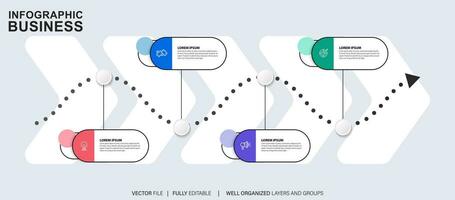 negocio datos visualización cronograma infografía íconos diseñado para resumen antecedentes modelo hito elemento moderno diagrama proceso tecnología digital márketing datos presentación gráfico vector