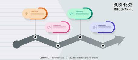 negocio datos visualización cronograma infografía íconos diseñado para resumen antecedentes modelo hito elemento moderno diagrama proceso tecnología digital márketing datos presentación gráfico vector