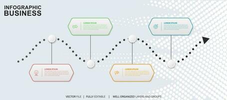 Business data visualization timeline infographic icons designed for abstract background template milestone element modern diagram process technology digital marketing data presentation chart Vector