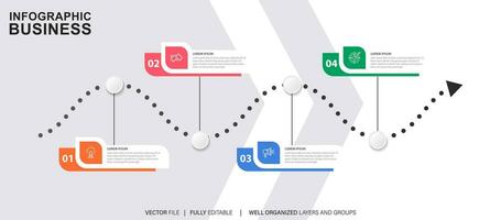 Vector abstract element timeline infographics.