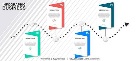 Vector abstract element timeline infographics.