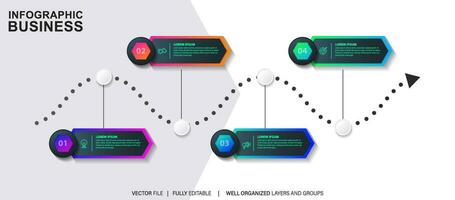 Vector abstract element timeline infographics.