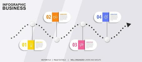 Vector abstract element timeline infographics.