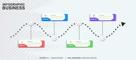 Vector abstract element timeline infographics.