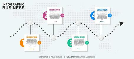 Vector abstract element timeline infographics.