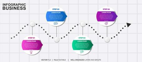 Vector abstract element timeline infographics.