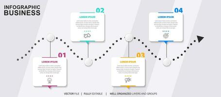 Vector abstract element timeline infographics.