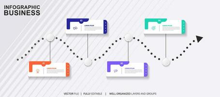 Vector abstract element timeline infographics.