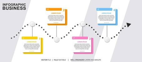 Vector abstract element timeline infographics.