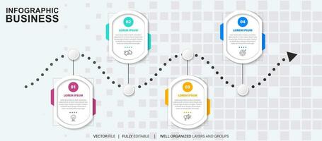 vector resumen elemento cronograma infografía.