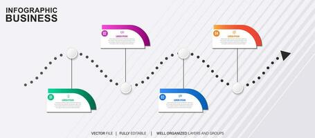 Vector abstract element timeline infographics.