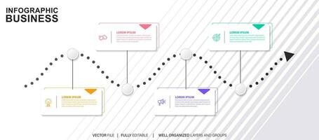 Vector abstract element timeline infographics.