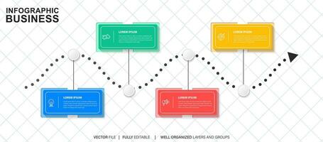 Infographic template for business. modern Timeline diagram for presentation vector infographic.