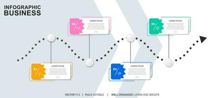 Infographic template for business. modern Timeline diagram for presentation vector infographic.