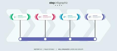 Business data visualization timeline infographic icons designed for abstract background template milestone element modern diagram process technology digital marketing data presentation chart Vector