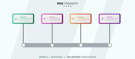 Set of Infographics Elements Data Visualization Template Design Vector Editable