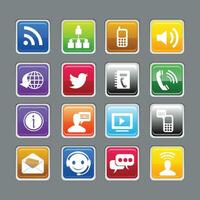 social icon communication vector business symbol web illustration community network design media internet technology