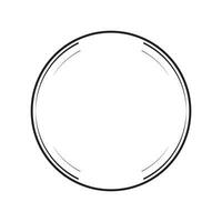 circle frame with line style illustration vector