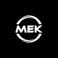 mek letra logo diseño, inspiración para un único identidad. moderno elegancia y creativo diseño. filigrana tu éxito con el sorprendentes esta logo. vector