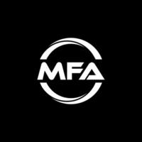 mfa letra logo diseño, inspiración para un único identidad. moderno elegancia y creativo diseño. filigrana tu éxito con el sorprendentes esta logo. vector