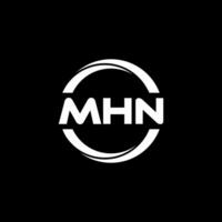 mhn letra logo diseño, inspiración para un único identidad. moderno elegancia y creativo diseño. filigrana tu éxito con el sorprendentes esta logo. vector