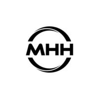 MHH Letter Logo Design, Inspiration for a Unique Identity. Modern Elegance and Creative Design. Watermark Your Success with the Striking this Logo. vector