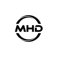 mhd letra logo diseño, inspiración para un único identidad. moderno elegancia y creativo diseño. filigrana tu éxito con el sorprendentes esta logo. vector