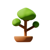 buisson 3d le rendu icône illustration png