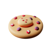 galletas 3d representación icono ilustración png