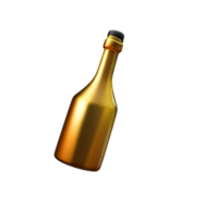 Champagne 3d interpretazione icona illustrazione png