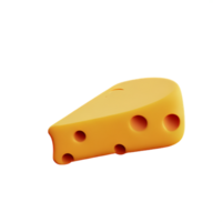 fromage 3d le rendu icône illustration png