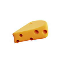 queso 3d representación icono ilustración png