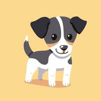 dibujos animados un Jack Russell terrier perro vector