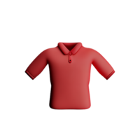 polo camicia 3d interpretazione icona illustrazione png