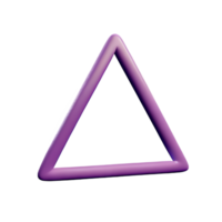 Triangle 3d le rendu icône illustration png