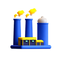 usine 3d le rendu icône illustration png