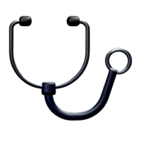 stethoscope 3d rendering icon illustration png