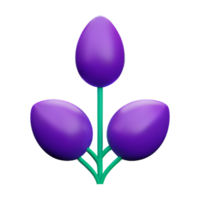 lavender 3d rendering icon illustration png