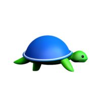 Tortuga 3d representación icono ilustración png