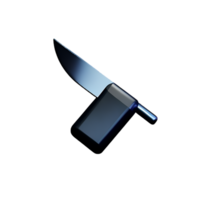 cuchillo 3d representación icono ilustración png