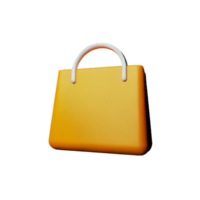 bag 3d rendering icon illustration png