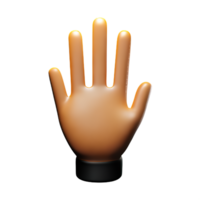 hand- palm 3d renderen icoon illustratie png