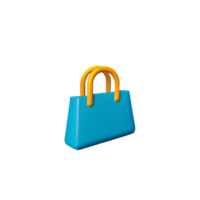 bolso 3d representación icono ilustración png