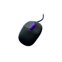 mouse 3d rendering icon illustration png