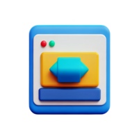 coding 3d rendering icon illustration png