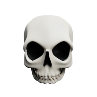 skull 3d icon illustration png