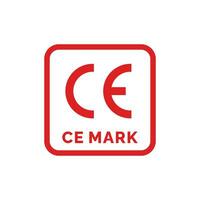 CE mark packaging icon symbol vector