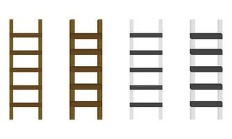 illustration of a ladder on a white background vector