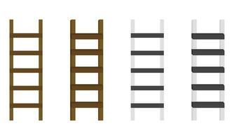 illustration of a ladder on a white background vector